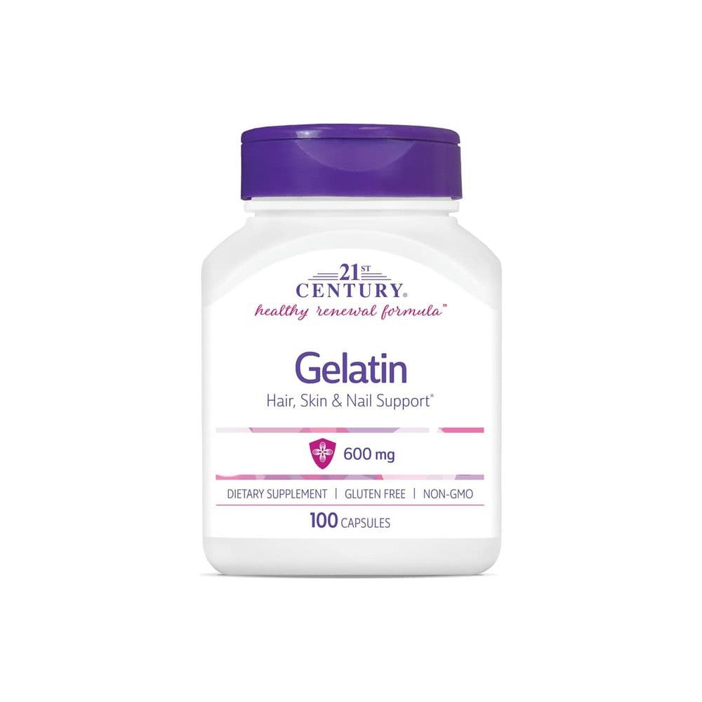 21st Century Gelatin 600 Mg 100 Capsules