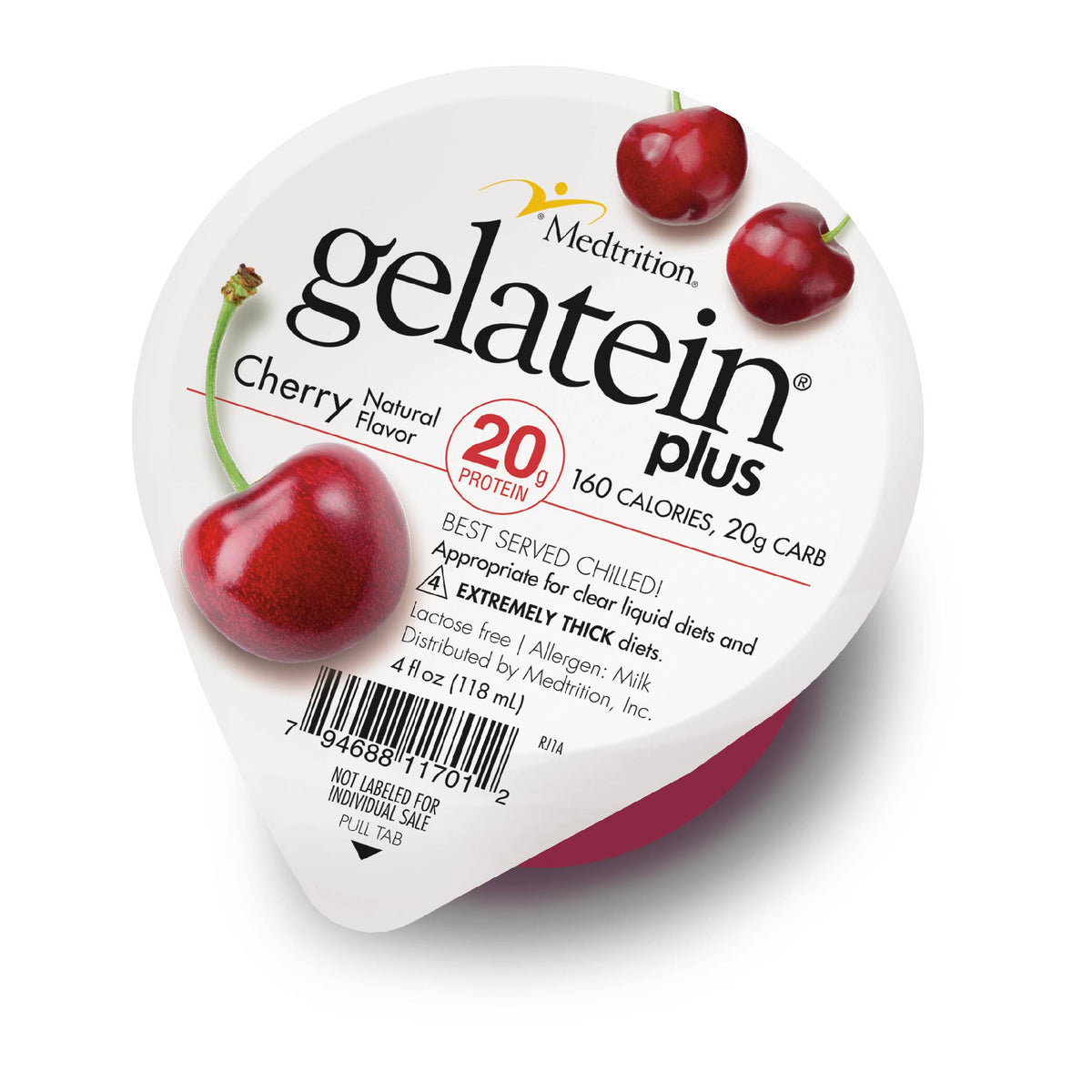 Medtrition Gelatein Plus Oral Supplement Cherry 4 Oz. Cup