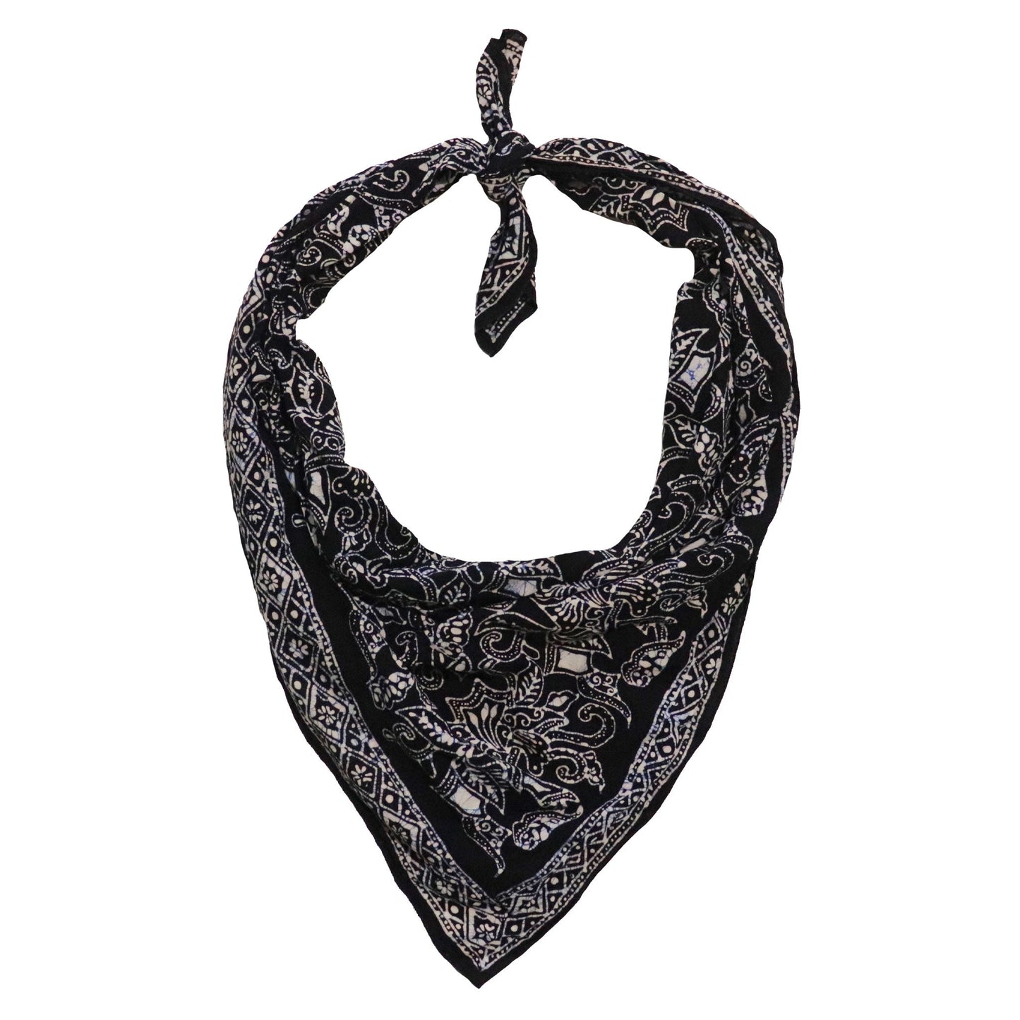 Large 39" Hand Dyed Batik Bandana - Wings