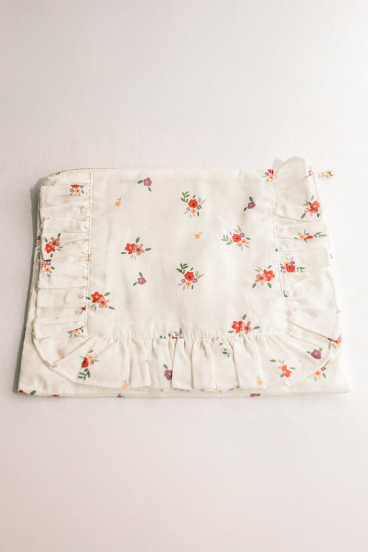 Vintage-Inspired Floral Pouch- Matin au Jardin - Osadia Concept Store