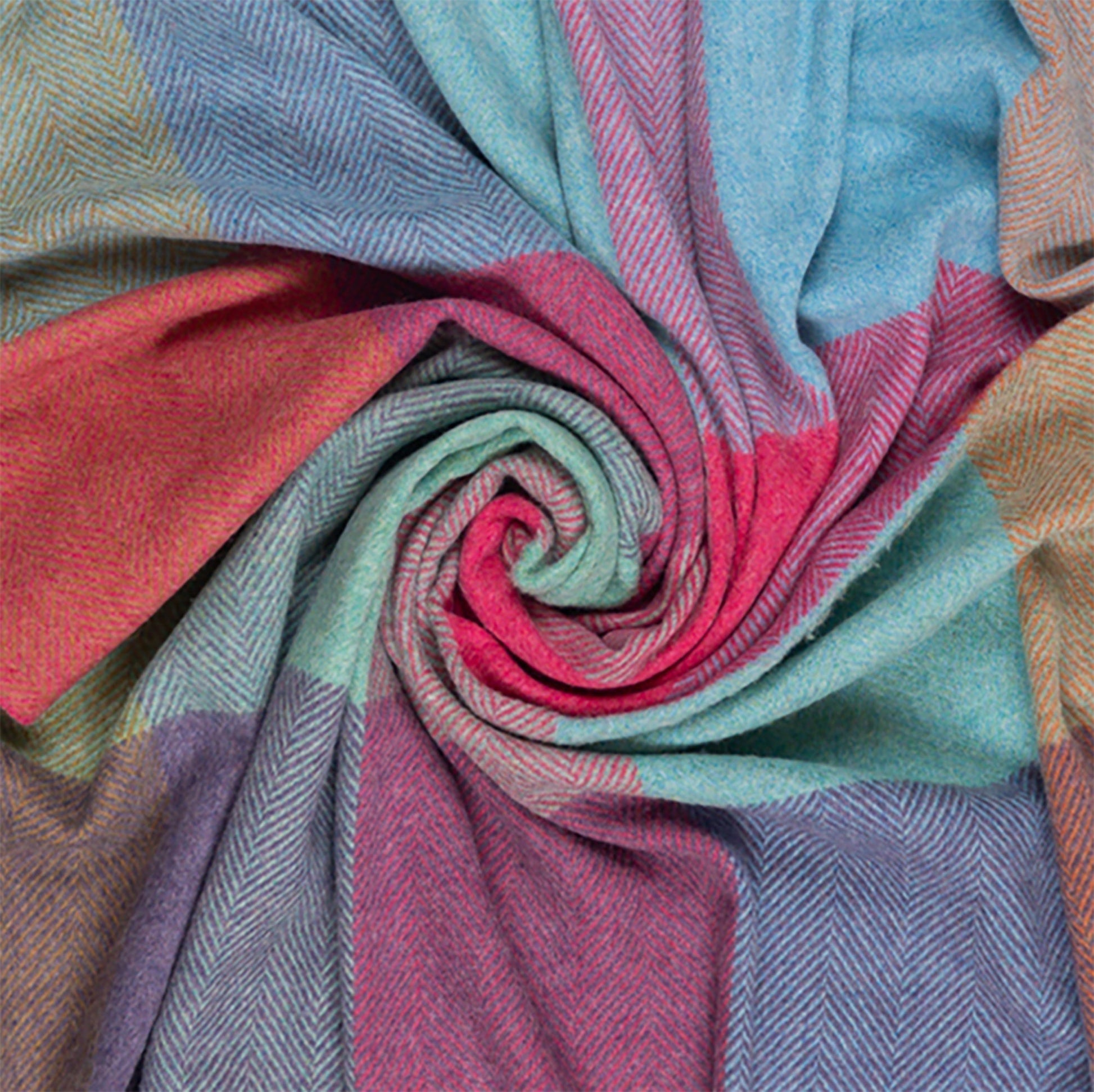 Southampton Home Merino Wool Throw – Block Kaleidoscope | UK Made - Osadia Concept Store