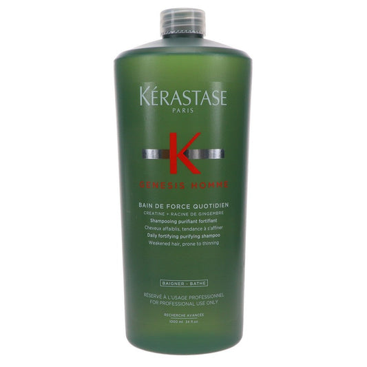 Kerastase Genesis Homme Bain De Force Quotidien Shampoo 33.8 Oz