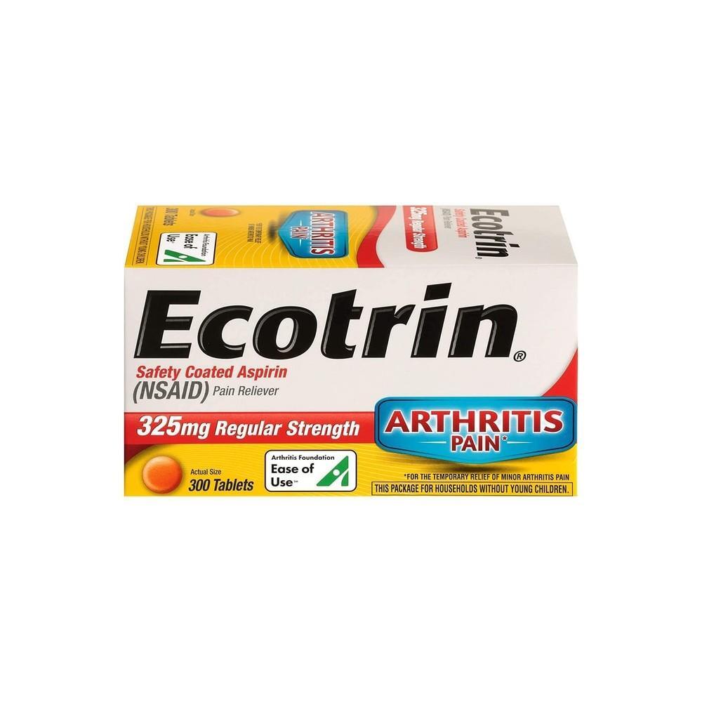 Ecotrin Safety Coated Aspirin - Regular Strength 325 Mg 300 Tabs