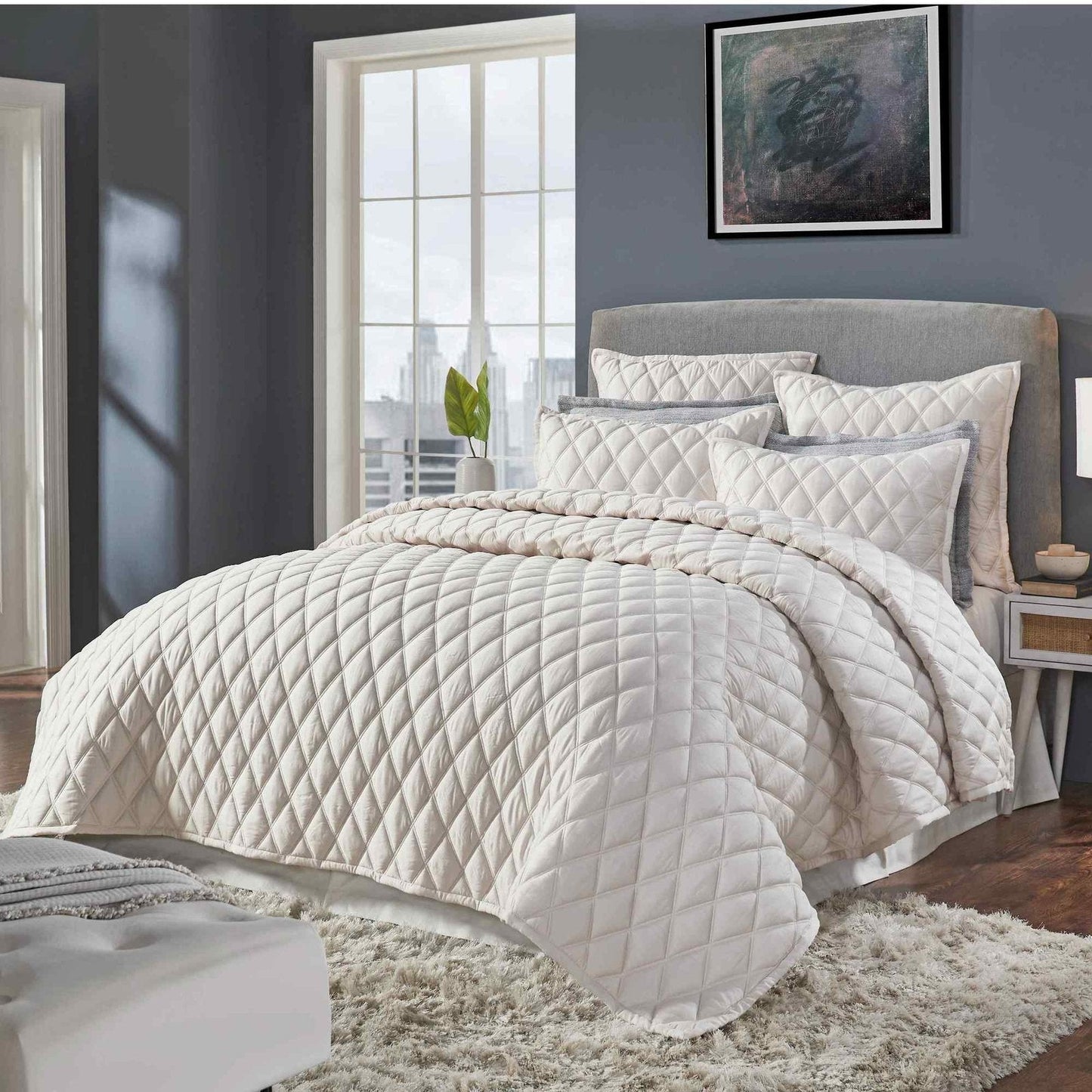 Avalon Lyocell Diamond Quilted Coverlet