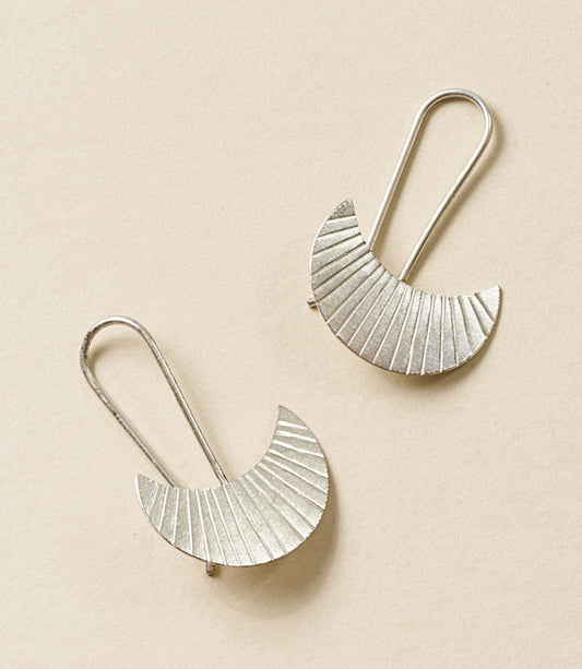 Bairavi Crescent Moon Drop Earrings - Osadia Concept Store