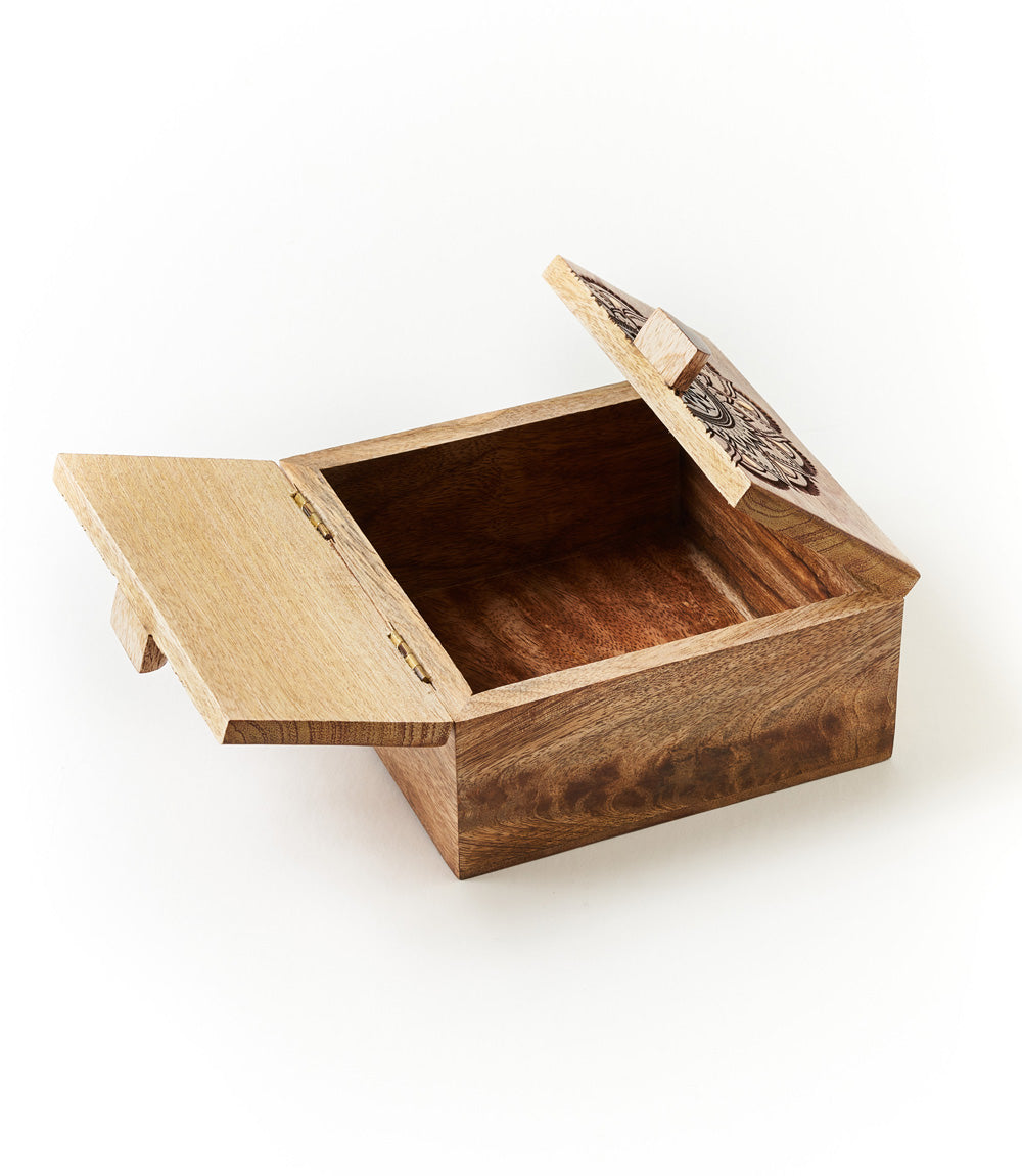 Mandala Keepsake Box - Mango Wood, Fair Trade - Osadia Concept Store