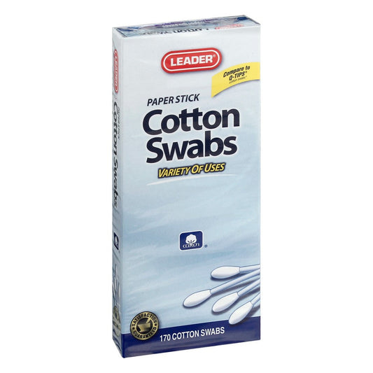 The Leader Paper Stick Cotton Swabs