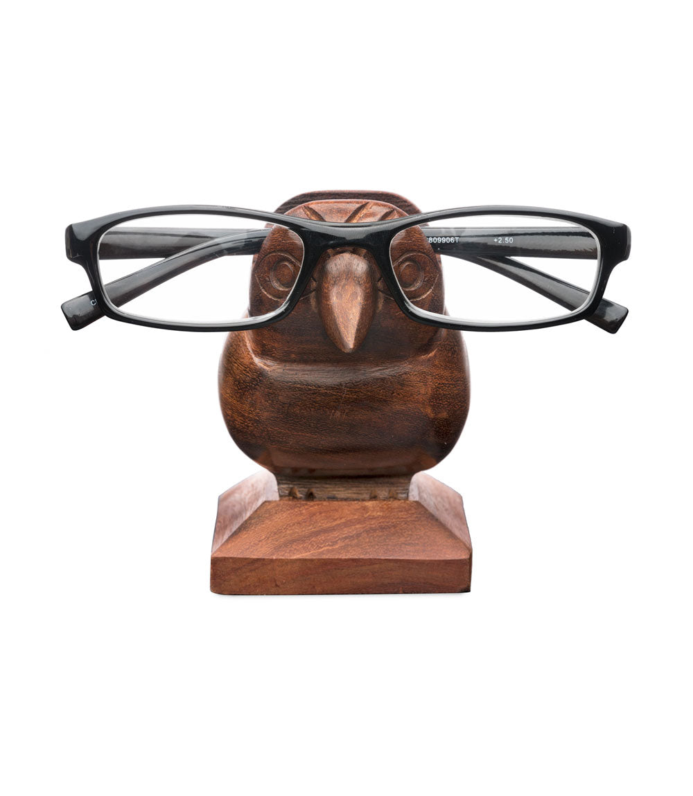 Sparrow Eyeglass Holder Stand - Handcrafted Indian Rosewood - Osadia Concept Store