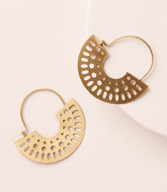 Abhaya Cutout Hoop Earrings - Osadia Concept Store
