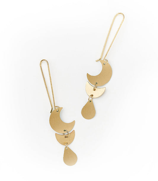 Rajani Moon Phase Drop Earrings - Osadia Concept Store