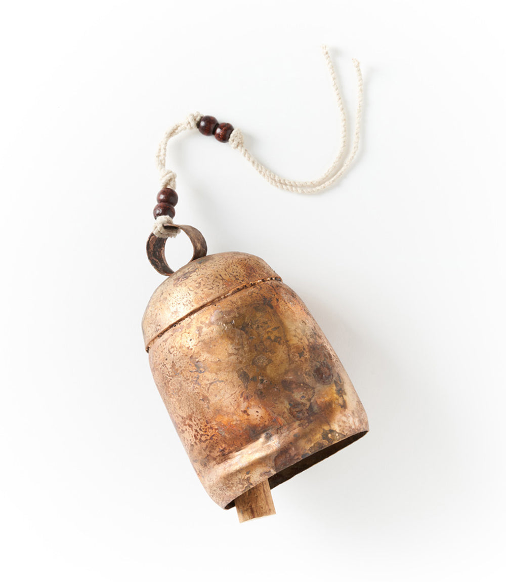 6.5" Rustic Noah Cow Bell Wind Chime - Hand Tuned - Osadia Concept Store