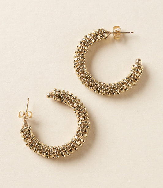 Bhavani Beaded Hoop Earrings - Osadia Concept Store