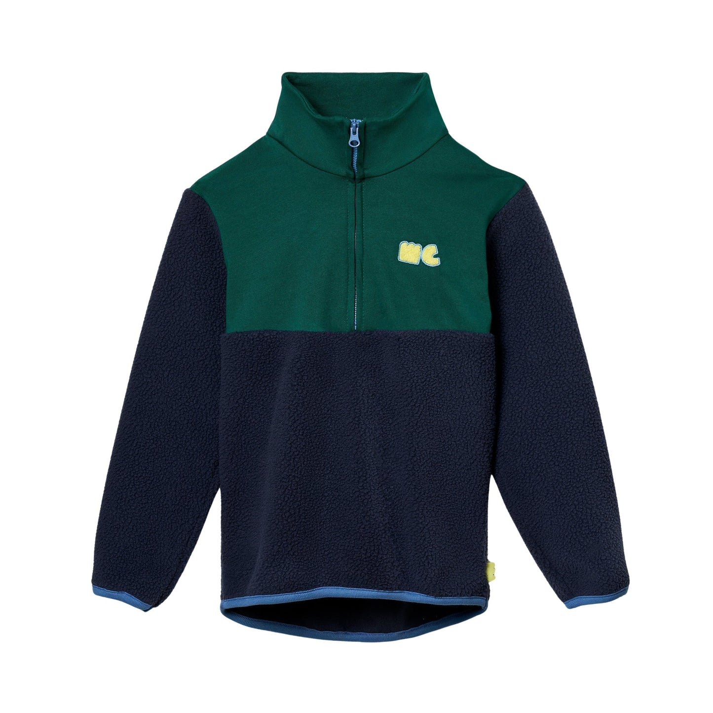 Navy Sherpa Zip Up