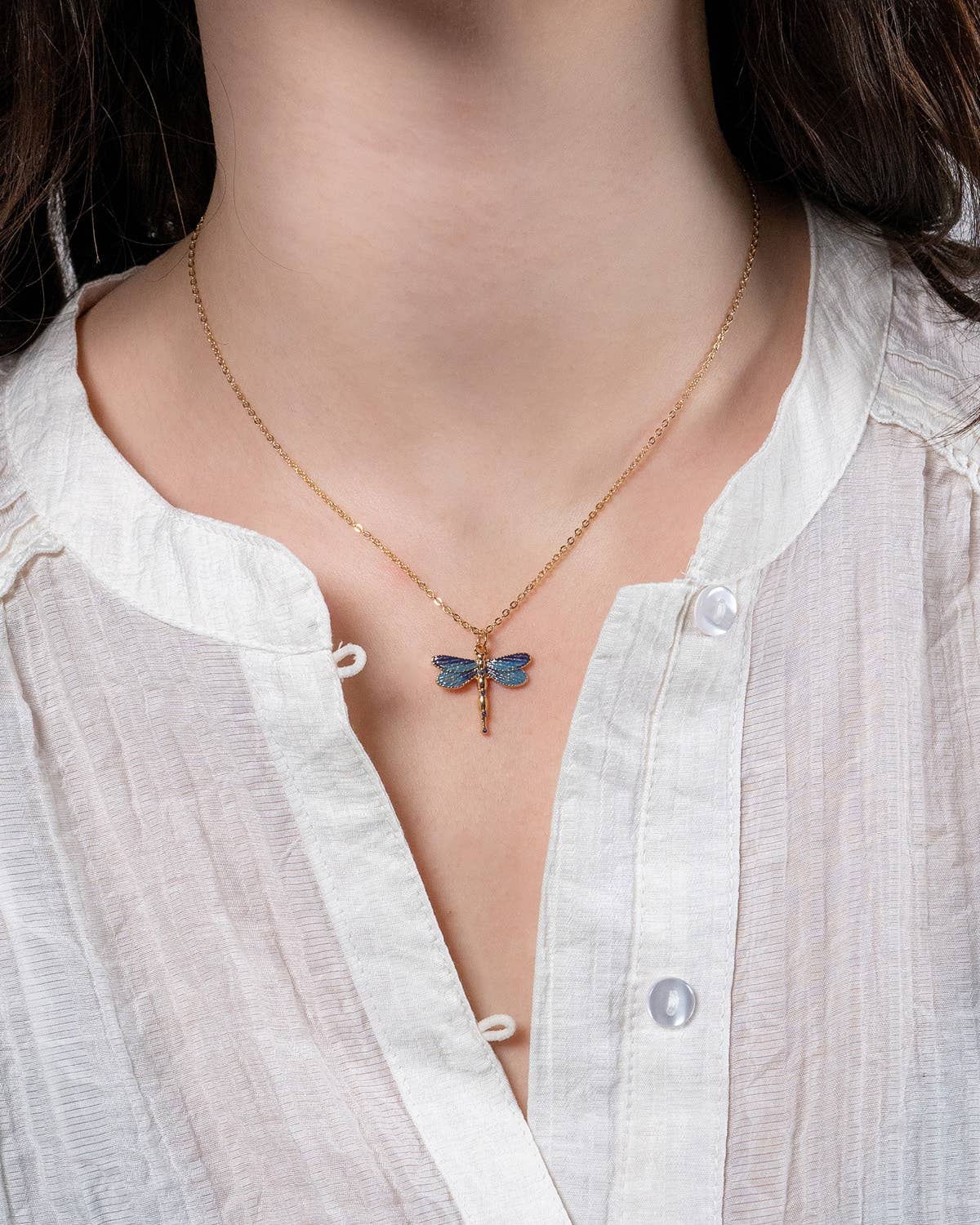 FABLE Dragonfly Pendant Necklace