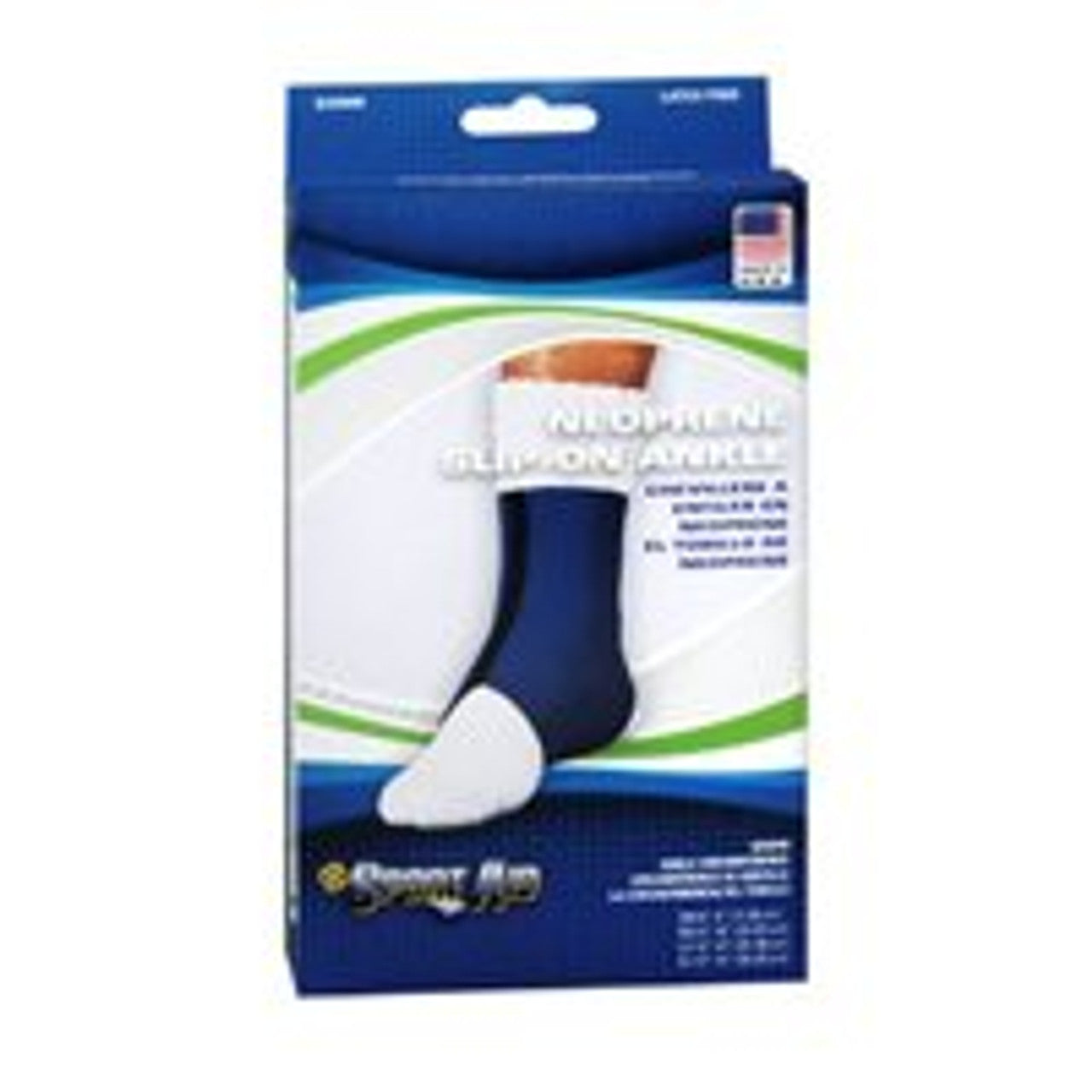 Sport Aid Ankle Brace Neoprene, Blue, Medium, #Sa9090Md
