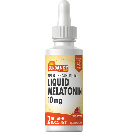 Sundance Liquid Melatonin, 10 Mg, Natural Berry Flavor 2 Oz