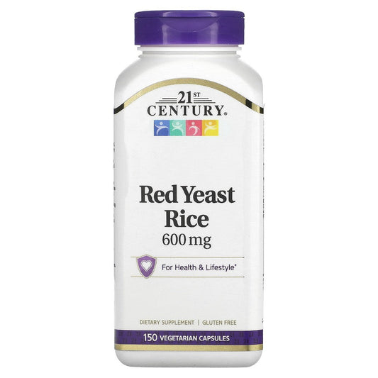 21st Century Red Yeast Rice Extract Vegetarian Capsules