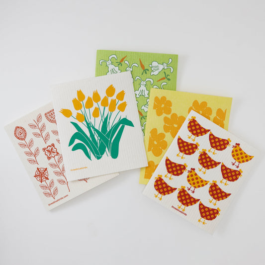 Springtime Bundle (5 Swedish dishcloths)