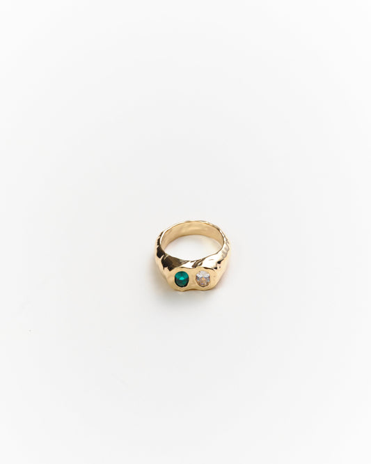 Riley Gem Ring 14K Recycled Solid Gold