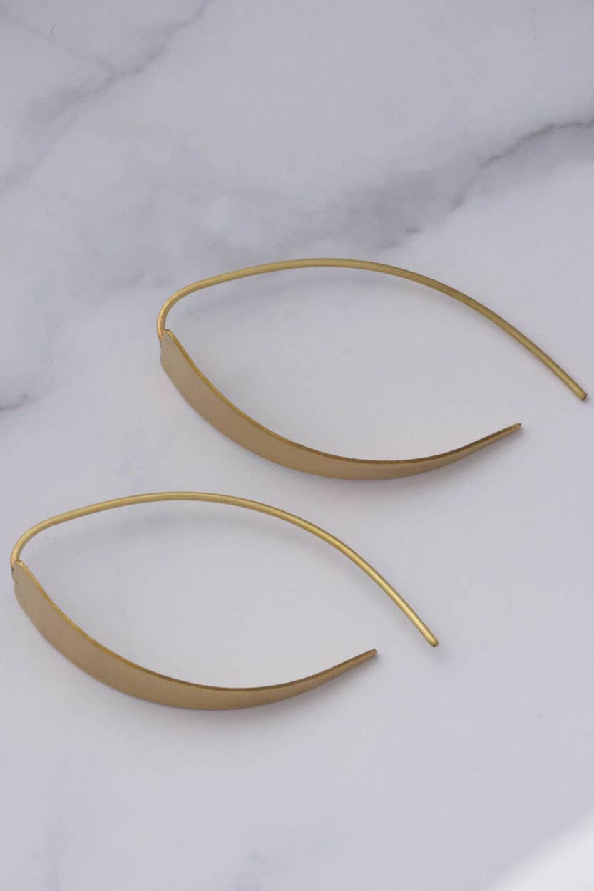 Sevya Handmade - Golden Crescent Earrings