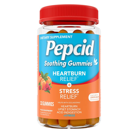 Pepcid Soothing Gummies Heartburn Relief + Stress Relief