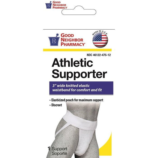 Good Neighbor Pharmacy Athletic Supporter White Medium 1ct
