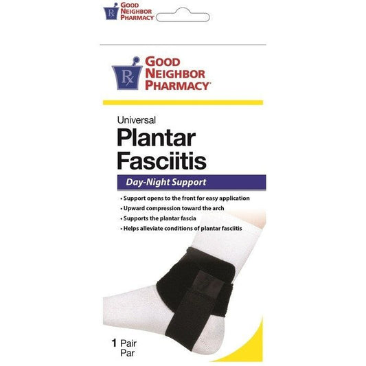 GNP Good Neighbor Pharmacy Plantar Fasciitis Day/Night Support Black Universal