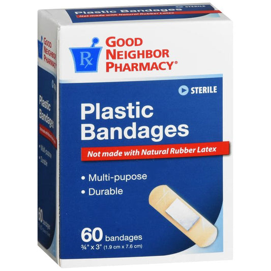 Plastic Bandages Good Neighbor Pharmacy Bandage Â¾x3 60ct