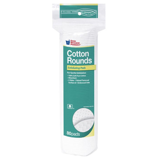 Gnp Cotton Exfoliating Rounds 80ct