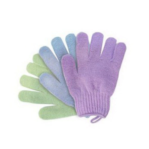 Pure Body Naturals Retail Imports Exfoliating Wash Gloves, Assorted - 3 Ea
