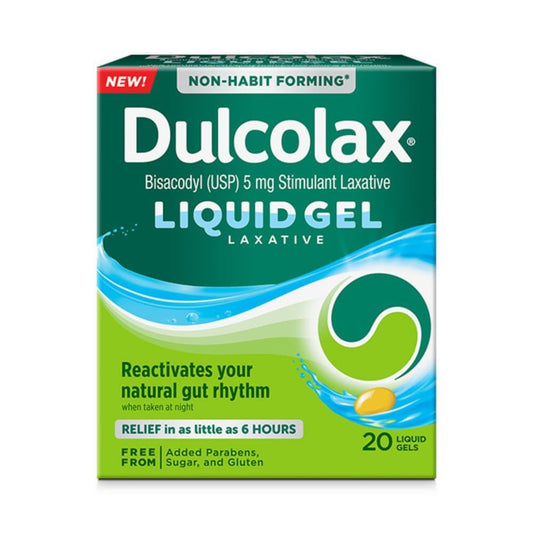 Dulcolax Stimulant Laxative Liquid Gels For Constipation Relief
