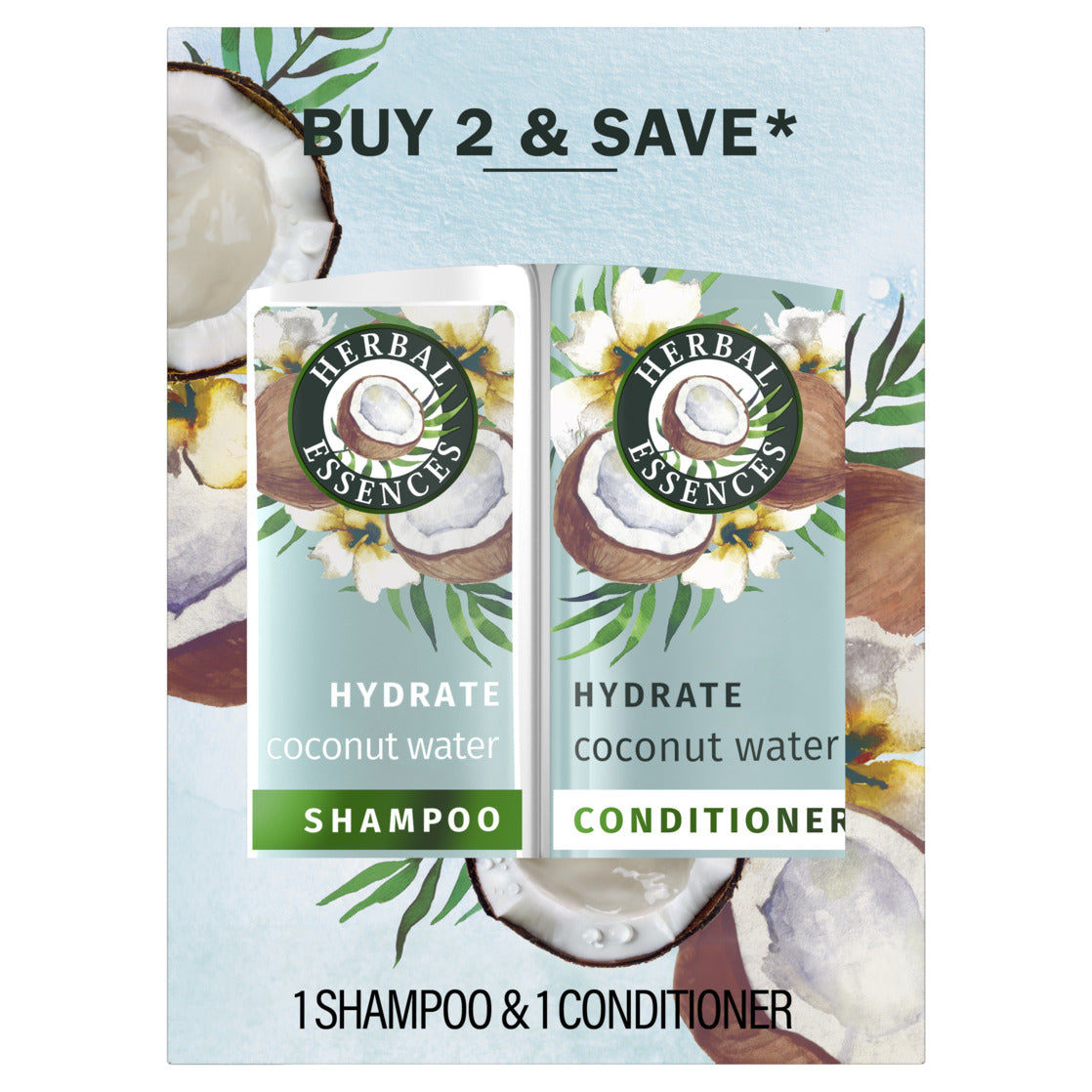 Herbal Essences Classic Hydrate - Coconut Water & Jasmine Moisturizing Shampoo A