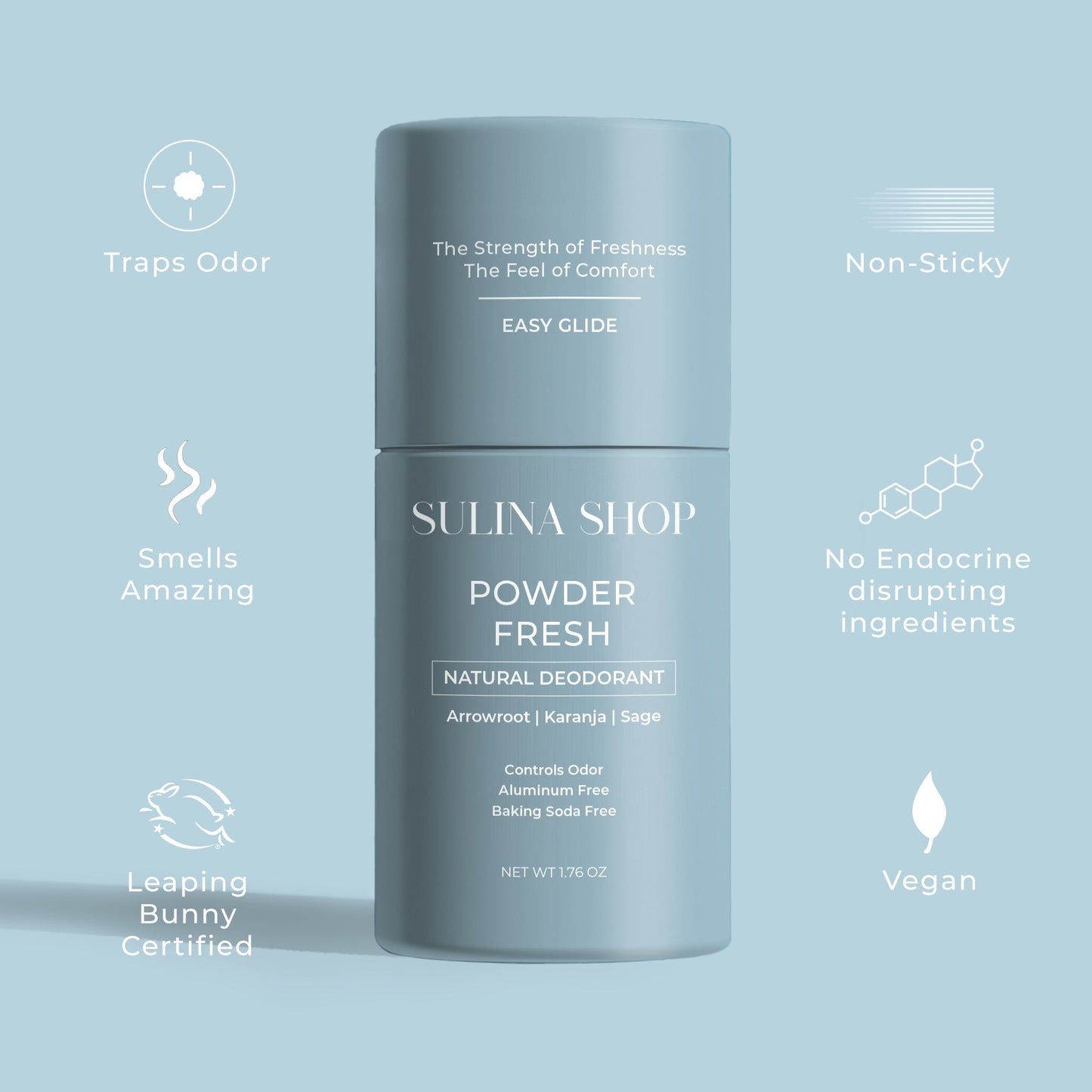 Powder Fresh Natural Deodorant Duo Set