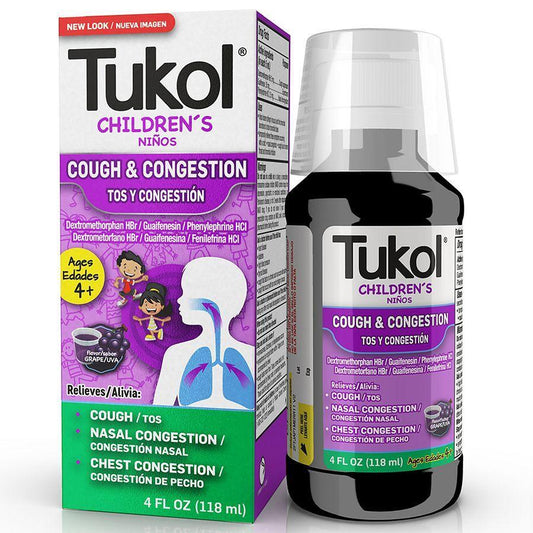 Tukol Children's Grape Flavor Cough & Cold 4 Oz