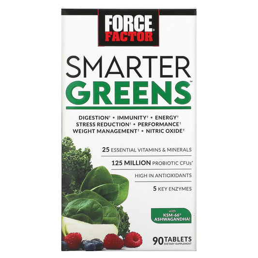 Force Factor Smarter Greens, 90 Tablets