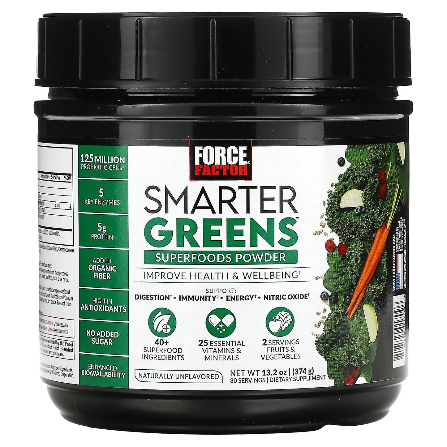 Force Factor Smarter Greens Digestion Powder 30 Porciones