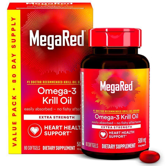 MegaRed Superior Omega-3 Krill Oil Extra Strength 500 Mg