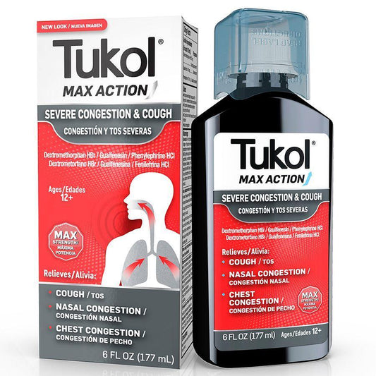 Tukol Congestion & Cough, Severe, Max Action, Ages 12+ 6 Fl Oz