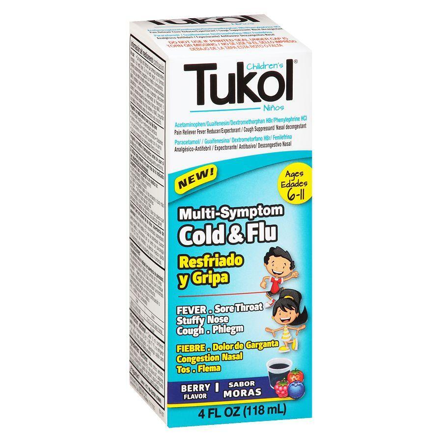 Tukol Children's Multi-Symptom Berry Flavor Cold & Flu 4 Oz