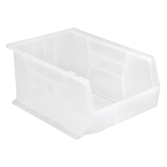Quantum Ultra Series Stack And Hang 8.9 Gal. Storage Bin In Clear
