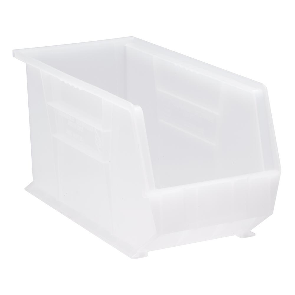 Quantum Storage Ultra Series Stack And Hang 7 Gal. Bin In Clear