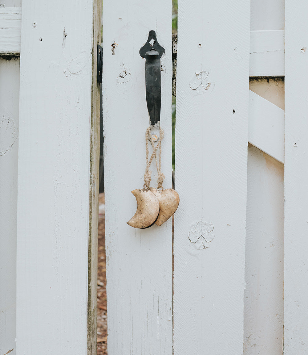 Indukala Crescent Moon Wind Chime - Rustic bell - Osadia Concept Store
