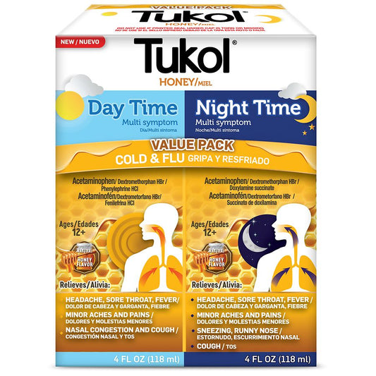 Tukol Day & Night Time Multi-Symptom Relief Honey