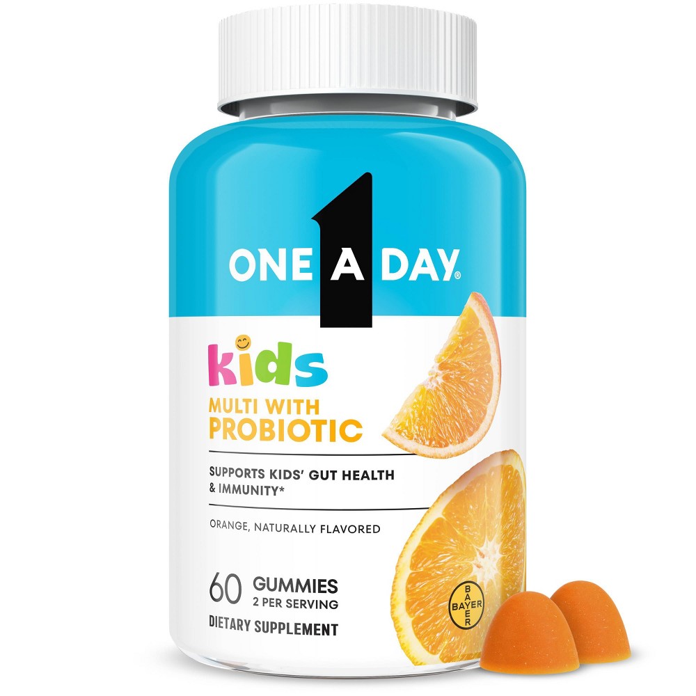 One A Day Kids Multivitamin Probiotic For Gummies Orange