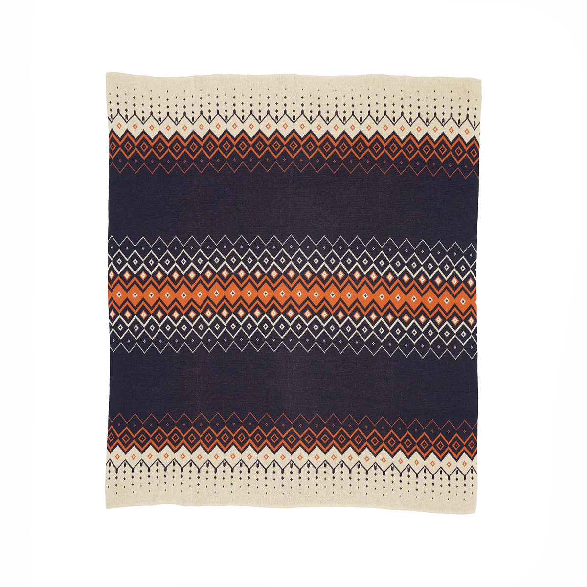 Vintage Icelandic - Cotton Sustainable Knit Throw Blanket