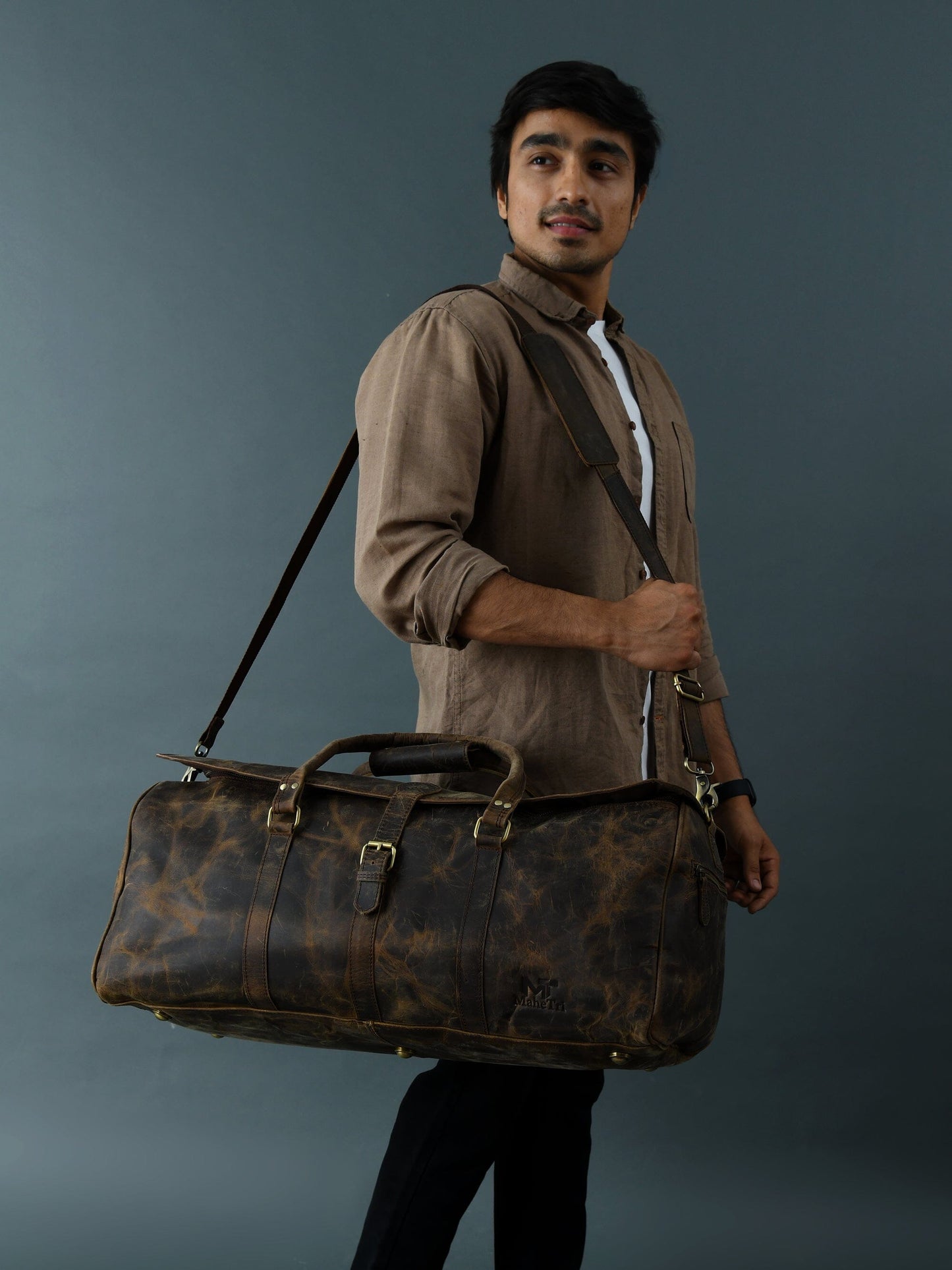 The Bolton Flap Duffel- Dark Brown - Osadia Concept Store
