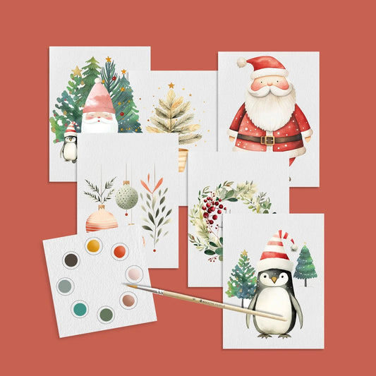 Holiday Collection: All-in-One Watercolor Art Prints + Postcards