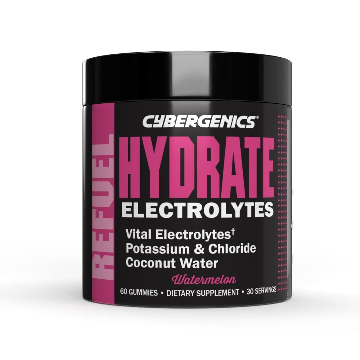 Cybergenics Hydrate Gummies, Vital Electrolytes, Supports Recovery, 60 Gummies