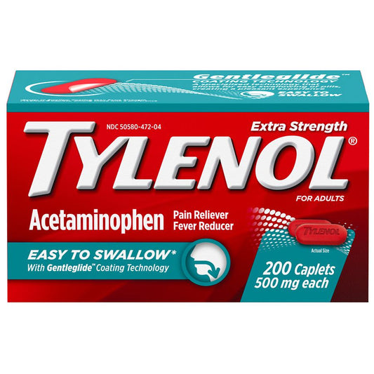 Tylenol Extra Strength Acetaminophen Pain Reliever Caplets