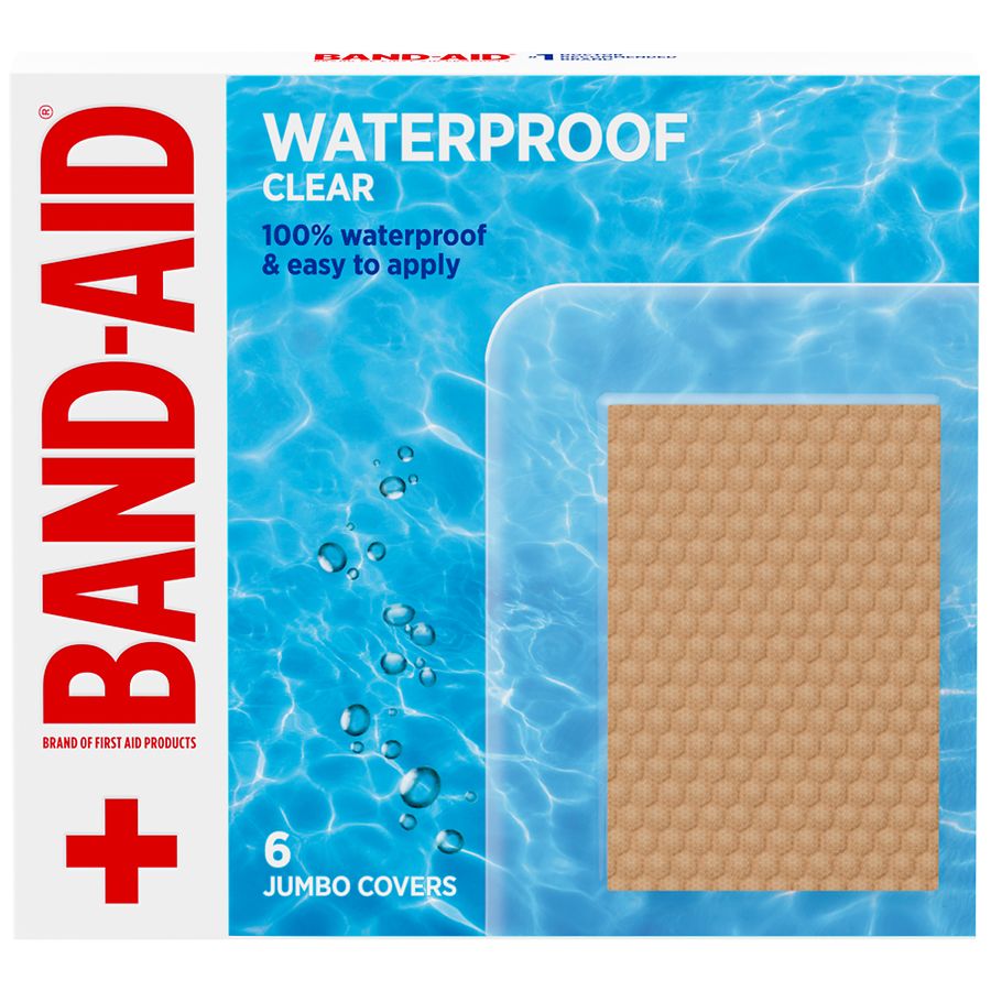 Band-Aid Brand Jumbo Adhesive Covers Clear